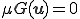 \mu G(\b{u}) = 0