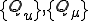 \{Q_u\},\{Q_\mu\}