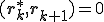(\b{r}^*_k,\b{r}_{k+1})=0