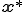 \b{x}^*