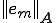 ||\b{e}_m||_{\b{A}}