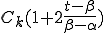 C_k(1+2\frac{t-\beta}{\beta-\alpha})