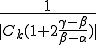 \frac{1}{|C_k(1+2\frac{\gamma-\beta}{\beta-\alpha})|}