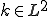 k\in L^2
