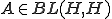 A\in BL(H,H)