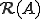 \cal{R}(A)