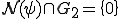\cal{N}(\psi)\cap G_2=\{0\}