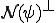 \cal{N}(\psi)^{\bot}